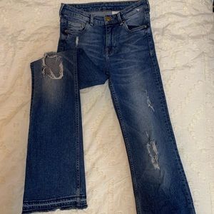 Distressed Flare Jeans
